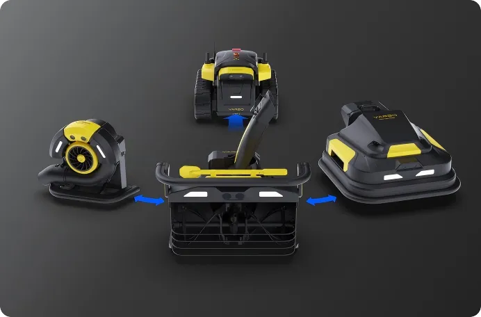Easy Swap Modules - Yarbo snow blower robot feature for Ottawa homes